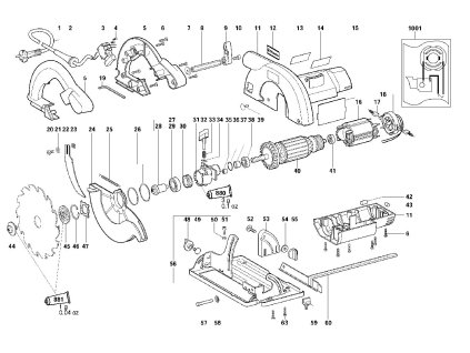 Okružní pila KS 54 Metabo 00540000