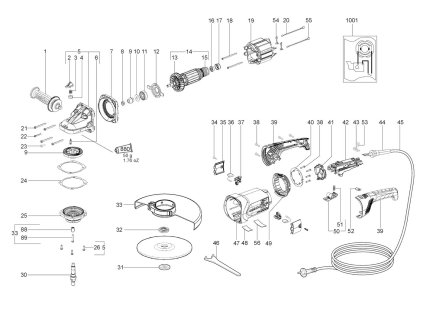 Velká Úhlová bruska W 26-230 Metabo 06453000