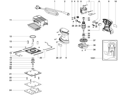 Vibrační bruska FSR 200 Intec Metabo 00066000