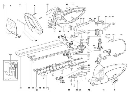Nůžky na živý plot HS 45 Metabo 20016000
