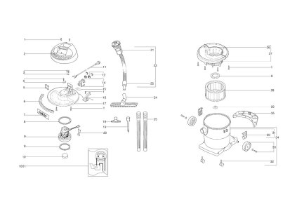 Vysavač ASA 1202 Metabo 01202000