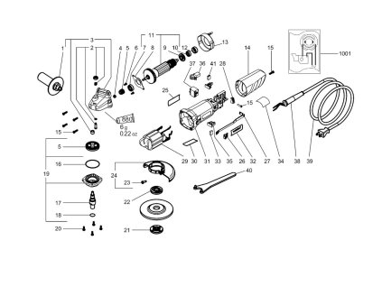 Malá úhlová bruska W 780 Metabo 06701000