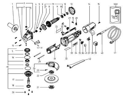 Malá úhlová bruska W 6-115 Metabo 06111000