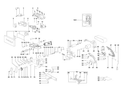 Pásová bruska BAE 75 Metabo 00375000
