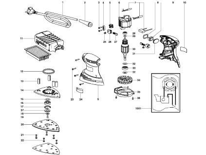 Trojúhelníková bruska FMS 200 Intec Metabo 00065000