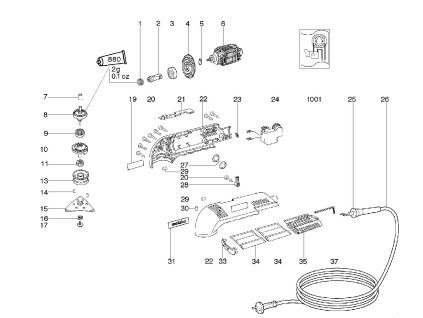 Trojúhelníková bruska DSE 280 Intec Metabo 00317000