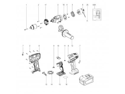 Příklepová vrtačka SB 18 LT Impuls Metabo 02142000