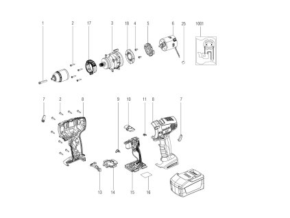 Aku šroubovák BS 18 LT Impuls Metabo 02139000
