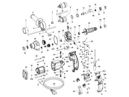 Příklepová vrtačka EVP 13 E-2H3 Narex 619479