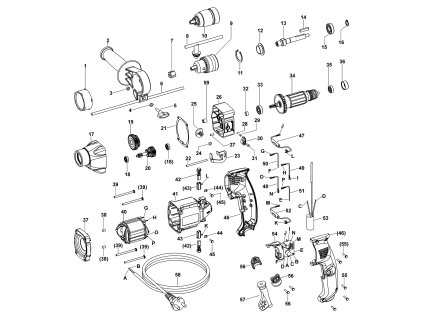 Elektrická vrtačka EV 13 E-2H3 Narex 624170