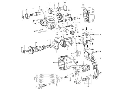 Elektrická vrtačka EV 13 G-2A Narex 65404750