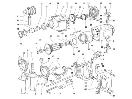 Elektrická vrtačka EV 16 Narex 586056
