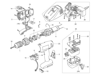 Aku šroubovák ASV 14 E Narex 630990