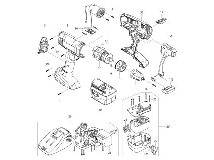 Aku šroubovák ASV 14 EA Narex 648425
