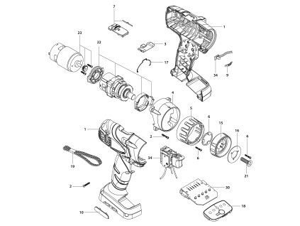 Aku příklepový šroubovák ASP 18-2A Narex 65404832