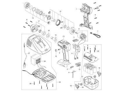 Aku rázový utahovák ASR 14 ES Narex 648642