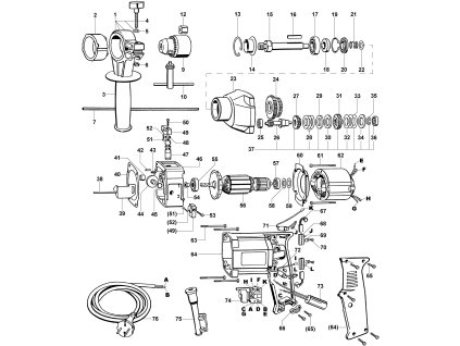 Příklepová vrtačka EVP 13 B-2G5 Narex 586049
