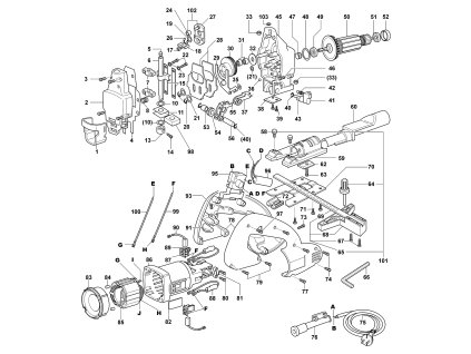 Listová pila EPL 75 B-E3 Narex 636064