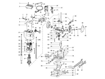 Horní frézka EFH 36 Narex 622687