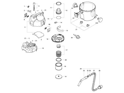 Vysavač VYS 20-01 Narex 635301