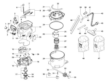 Vysavač VYS 30-21 Narex 778098