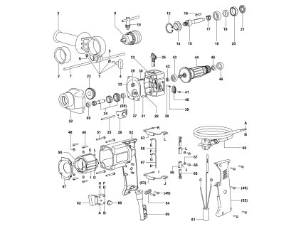 Příklepová vrtačka EVP 10-2 Narex 586036