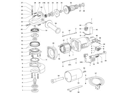 Úhlová bruska EBU 13 A Narex 629052