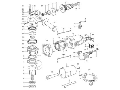 Úhlová bruska EBU 13 A Narex 636593