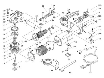 Úhlová bruska EBU 18-25 Narex 778109
