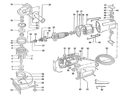 Úhlová bruska EBU 23-E2 Narex 403934