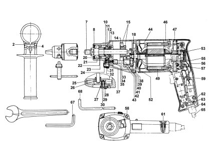 Příklepová vrtačka EC 513 D/A Narex 406579