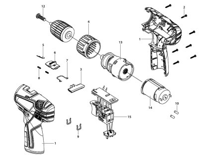Aku příklepový šroubovák ASP 109-2 Narex 65405642