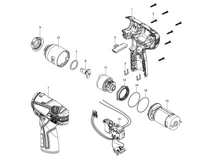 Aku rázový utahovák ASR 120-S Narex 65405472