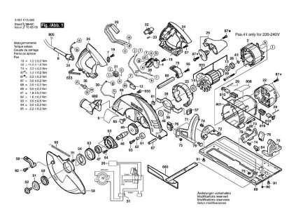 Okružní pila GKS 85 Bosch 3601E7A000