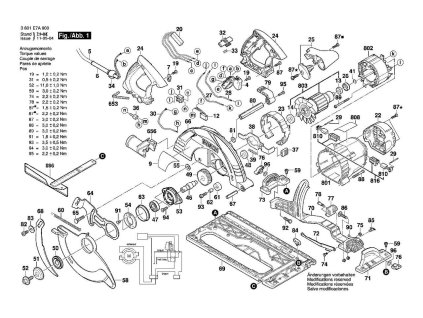 Okružní pila GKS 85 G Bosch 3601E7A900