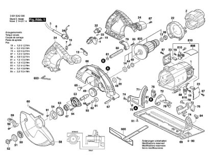 Okružní pila GKS 9 Bosch 3601EA2000