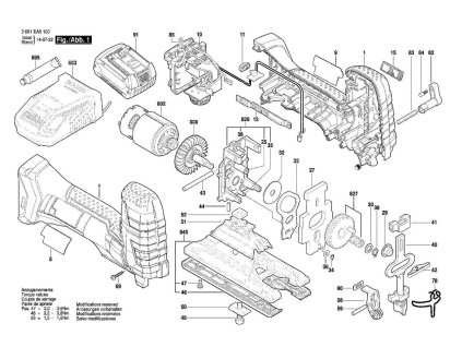 Aku přímočará pila GST 18 V-LI S Bosch 3601EA5100