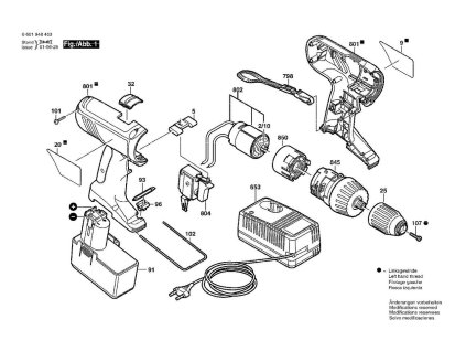 Aku šroubovák GSR 14,4 VE-2 Bosch 06019484BE