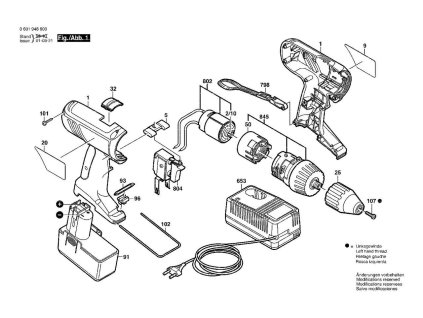 Aku šroubovák GSR 9,6 VE-2 Bosch 06019486ZZ