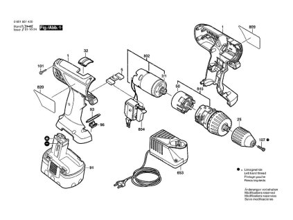 Aku šroubovák GSR 12 VE-2 Bosch 06019515BE