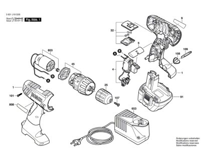 vrtací šroubovák GSR 9,6-2 Bosch 3601J18L20
