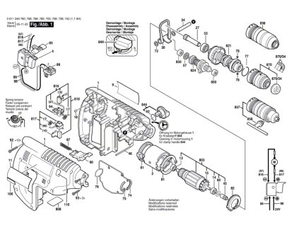 Vrtací kladivo GBH 24 VFR Bosch 0611246768