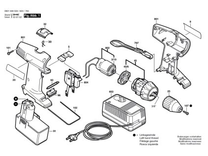 šroubovák GSR 12 V Bosch 0601949568