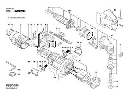 Oscilační bruska GOP 250 CE Bosch 3601B30000