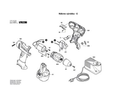 Aku šroubovák GSR 9,6 V Bosch 0601916620