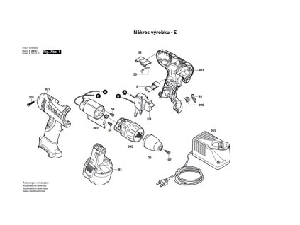 Aku šroubovák GSR 9,6 V Bosch 0601916630
