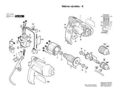 Vrtačka GBM 6 RE Bosch 0601145608