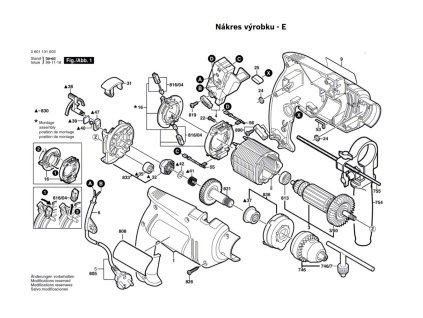 Příklepová vrtačka GSB 13 Bosch 0601131008