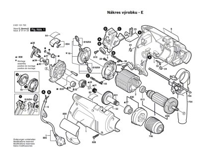 Příklepová vrtačka GSB 13 RE Bosch 0601131708