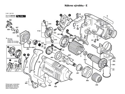 Příklepová vrtačka GSB 16 RE Bosch 0601148708